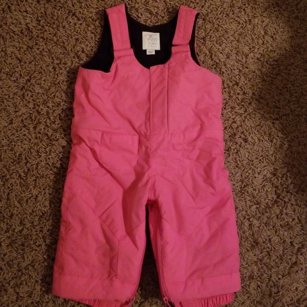 Pink snow suit